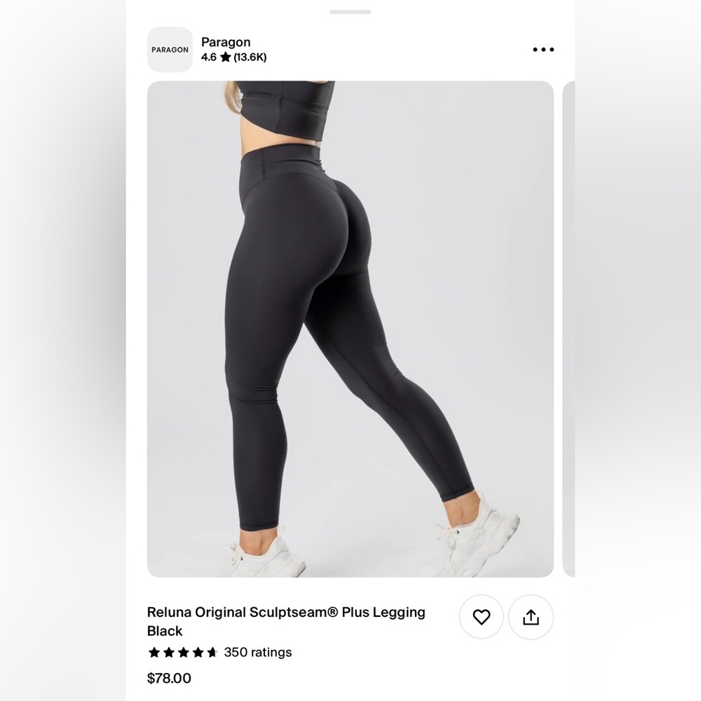PARAGON RELUNA ORIGINAL SCULPTSEAM PLUS LEGGINGS